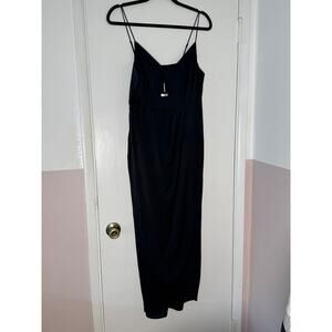 Express NWT Black Silky Maxi Dress Size Medium